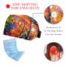 2-Pc,Bouffant Nurse Hats,Scrub Cap Adjustable Scrub Hats with Sweatband,Autumn Tree Watercolor Painting view 2