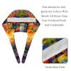 2-Pc,Bouffant Nurse Hats,Scrub Cap Adjustable Scrub Hats with Sweatband,Autumn Tree Watercolor Painting view 4