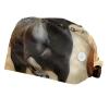 2-Pc,Scrub Bouffant Caps,Workout Hat with Sweatband Headgear for Women,Running Horse Prairie Animal