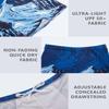 KANAV 4 Pack Men's Athletic Swim Jammers Quick Dry Square Leg Swim Briefs Competitive Swimsuit Blue view 4