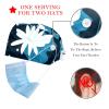 2-Pc,Bouffant Nurse Hats,Scrub Cap Adjustable Scrub Hats with Sweatband,Animal Frog Blue Leaf Pattern view 2