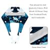 2-Pc,Bouffant Nurse Hats,Scrub Cap Adjustable Scrub Hats with Sweatband,Animal Frog Blue Leaf Pattern view 4