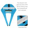 2-Pc,Bouffant Nurse Hats,Scrub Cap Adjustable Scrub Hats with Sweatband,Black and Blue Flag view 4
