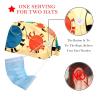 2-Pc,Bouffant Nurse Hats,Scrub Cap Adjustable Scrub Hats with Sweatband,Crabs and Leaf Dots view 2