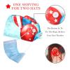 2-Pc,Bouffant Nurse Hats,Scrub Cap Adjustable Scrub Hats with Sweatband,4th July Colorful Art Pattern view 2