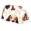 2-Pc,Bouffant Nurse Hats,Scrub Cap Adjustable Scrub Hats with Sweatband,Cartoon Dog and Bone view 1