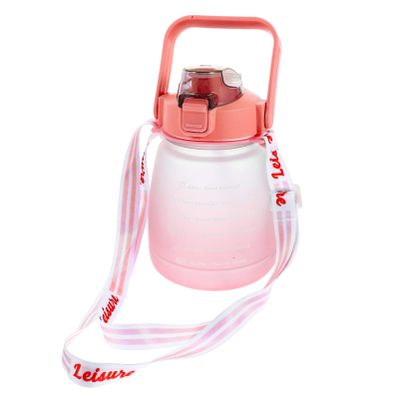 KOMBIUDA Large Capacity Water Bottle with Water Jug for Fitness Portable Water Container for Outdoor Activities Easy to Clean and Track Hydration