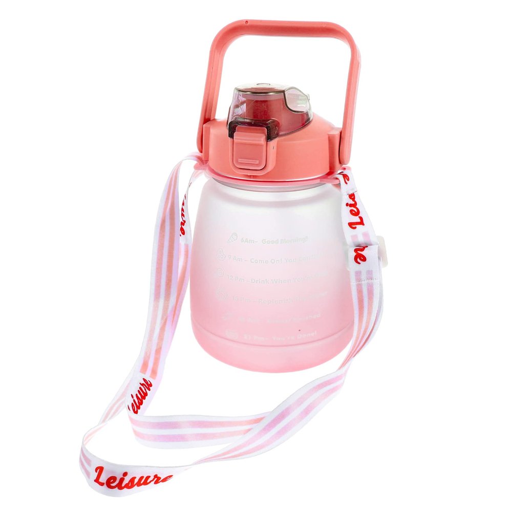 KOMBIUDA Large Capacity Water Bottle with Water Jug for Fitness Portable Water Container for Outdoor Activities Easy to Clean and Track Hydration
