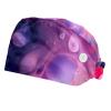2-Pc,Bouffant Nurse Hats,Scrub Cap Adjustable Scrub Hats with Sweatband,Watercolor in Water view 1