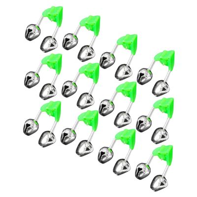 balacoo 30pcs Fishing Bells Professional Fishing Twin Alert Bells Supplies Night Alarm Portable