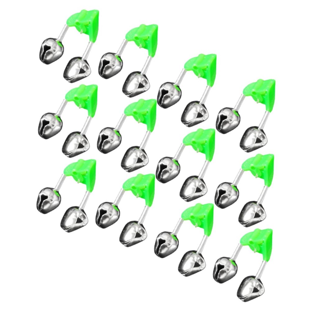 balacoo 30pcs Fishing Bells Professional Fishing Twin Alert Bells Supplies Night Alarm Portable
