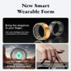 Diyeeni Smart Ring, Universal Wearable Health with App, Sports Ring with Heart Rate Monitor, Sleep Monitor, Temperature, Pedometer, IP68 Life (19.9mm/0.78in) view 3
