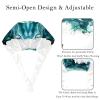 2-Pc,Bouffant Nurse Hats,Scrub Cap Adjustable Scrub Hats with Sweatband,Turquoise Sea Surf view 3
