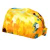2-Pc,Bouffant Nurse Hats,Scrub Cap Adjustable Scrub Hats with Sweatband,Watercolor Field Sunflower view 1