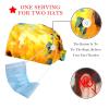 2-Pc,Bouffant Nurse Hats,Scrub Cap Adjustable Scrub Hats with Sweatband,Watercolor Field Sunflower view 2