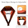 2-Pc,Scrub Bouffant Caps,Workout Hat with Sweatband Headgear for Women,Australia Sunset Kangaroo Ostrich view 3