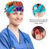 Nursing Hats,Working Cap with Buttons and Cotton Sweatband,Word Game view 3
