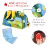 2-Pc,Bouffant Nurse Hats,Scrub Cap Adjustable Scrub Hats with Sweatband,Watercolor Plant Sunflowers Floral view 2