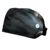 2-Pc,Scrub Bouffant Caps,Workout Hat with Sweatband Headgear for Women,Black Horse Running Cloudy