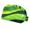 2-Pc,Bouffant Nurse Hats,Scrub Cap Adjustable Scrub Hats with Sweatband,Banana Leaf Frog view 1