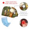 2-Pc,Bouffant Nurse Hats,Scrub Cap Adjustable Scrub Hats with Sweatband,Beer Food Cartoon Table view 2