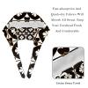 2-Pc,Bouffant Nurse Hats,Scrub Cap Adjustable Scrub Hats with Sweatband,Vintage Gothic Texture Flower view 4