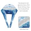 2-Pc,Bouffant Nurse Hats,Scrub Cap Adjustable Scrub Hats with Sweatband,Blue Water Sea Ocea view 4