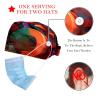 2-Pc,Bouffant Nurse Hats,Scrub Cap Adjustable Scrub Hats with Sweatband,Colorful Letter Abstract Art Pattern view 2