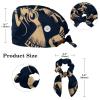 Nursing Hats,Working Cap with Buttons and Cotton Sweatband,Retro Indians Art Pattern view 2
