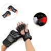 Alomejor Half Finger Sports Gloves PU Leather Workout Gloves with Open Design for Sandbags, Muay Thai, and Taekwondo view 2