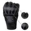 Alomejor Half Finger Sports Gloves PU Leather Workout Gloves with Open Design for Sandbags, Muay Thai, and Taekwondo view 4