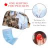 2-Pc,Bouffant Nurse Hats,Scrub Cap Adjustable Scrub Hats with Sweatband,Forest Animals Funny Giraffe view 2