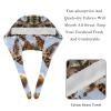 2-Pc,Bouffant Nurse Hats,Scrub Cap Adjustable Scrub Hats with Sweatband,Forest Animals Funny Giraffe view 4