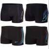 KANAV 4 Pack Men's Athletic Swim Jammers Quick Dry Square Leg Swim Briefs Competitive Swimsuit Black Print view 1