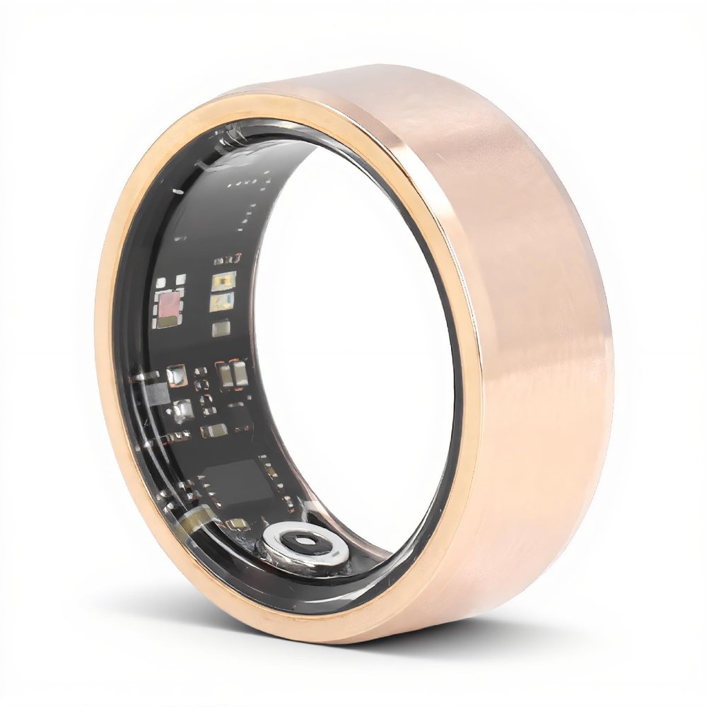 Diyeeni Smart Ring, Universal Health with App, Sports Ring with Heart Rate Monitor, Sleep Monitor, Temperature, Pedometer, IP68 Life (21.5mm/0.85in)