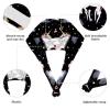 Scrub Hat,Working Head Cover with Buttons and Cotton Sweatband,Unicorn Black and White Cloud view 4