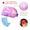 2-Pc,Bouffant Nurse Hats,Scrub Cap Adjustable Scrub Hats with Sweatband,Colorful Pink Watercolor view 2