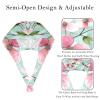 2-Pc,Scrub Bouffant Caps,Workout Hat with Sweatband Headgear for Women,Blooming Spring Flowers view 3