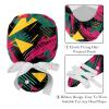 2-Pc,Gourd-Shaped Working Cap,Fisherman Hat with Buttons and Cotton Sweatband,Abstract Art Geometry Style Pattern view 4
