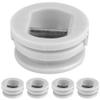 SPYMINNPOO 5PCS Surfboard Leash Plug, Plastic Compact Surfing Surfboard Leg Rope Leash Plug Kayak Accessories Equipment for Repairing Surfboards (White) view 3