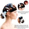 Nurse Scrub Caps,Scrub Hats with Buttons and Cotton Sweatband,Farm Prairie Cute Cow view 3