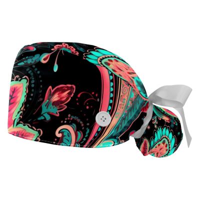 2-Pc,Gourd-Shaped Working Cap,Fisherman Hat with Buttons and Cotton Sweatband,Color Traditional Ethnic Style