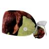2-Pc,Gourd-Shaped Working Cap,Fisherman Hat with Buttons and Cotton Sweatband,Animal Cool Cattle view 1