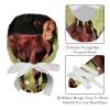 2-Pc,Gourd-Shaped Working Cap,Fisherman Hat with Buttons and Cotton Sweatband,Animal Cool Cattle view 4