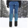 balacoo 1 Pair Shinguards Sleeves Leg Gaiters Mountain Climbing Gaiters Boot Gaiters Waterproof Calf Gaiters Snow Gaiters Protection Bike Boot Covers Men and Women Boots, 40X21cm, Blue view 2