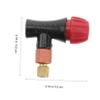 Gogogmee Portable Inflatable Bottle Adapter for Mountain Bike Pumping Thickened Inflator Head Compatible with Various Valves Easy Air Outlet view 2