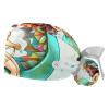 2-Pc,Gourd-Shaped Working Cap,Fisherman Hat with Buttons and Cotton Sweatband,Cute Mermaid Sea Horse view 1