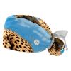 2-Pc,Gourd-Shaped Working Cap,Fisherman Hat with Buttons and Cotton Sweatband,Animal Leopard Traditional view 1