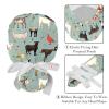 2-Pc,Gourd-Shaped Working Cap,Fisherman Hat with Buttons and Cotton Sweatband,Cow Sheep Pig Rooster view 4
