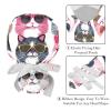 2-Pc,Gourd-Shaped Working Cap,Fisherman Hat with Buttons and Cotton Sweatband,Cartoon Funny Cats view 4